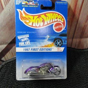 Hot Wheels Flamed Motorcycle, premiere collector's edition 97 Edition. NIP